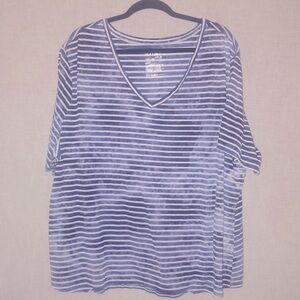Blue Striped Top